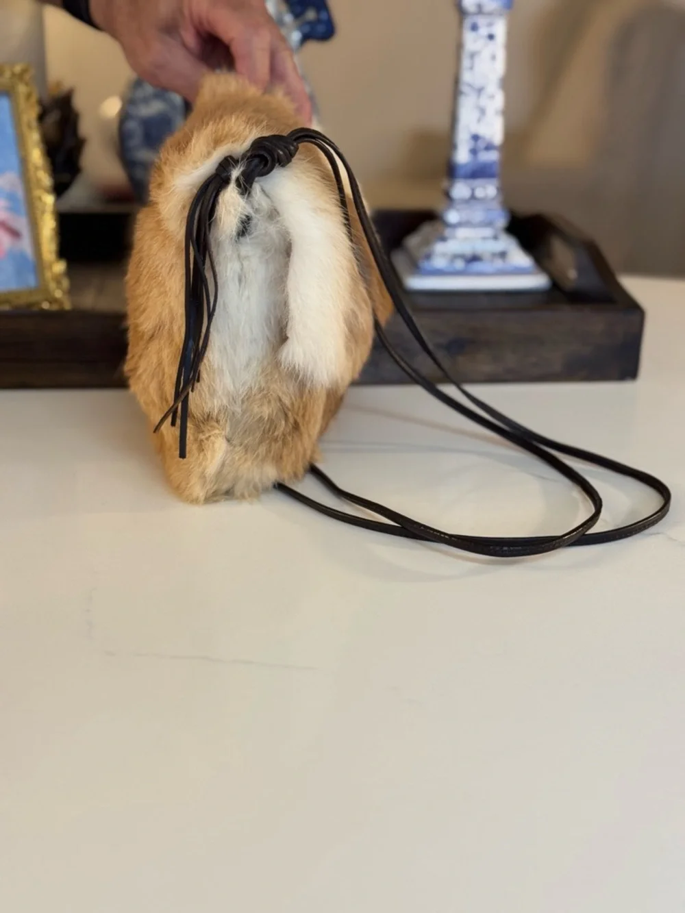 🤎 GENUINE RABBIT FUR SHOULDER BAG BY EXPRESS MADE IN AUSTRALIA!